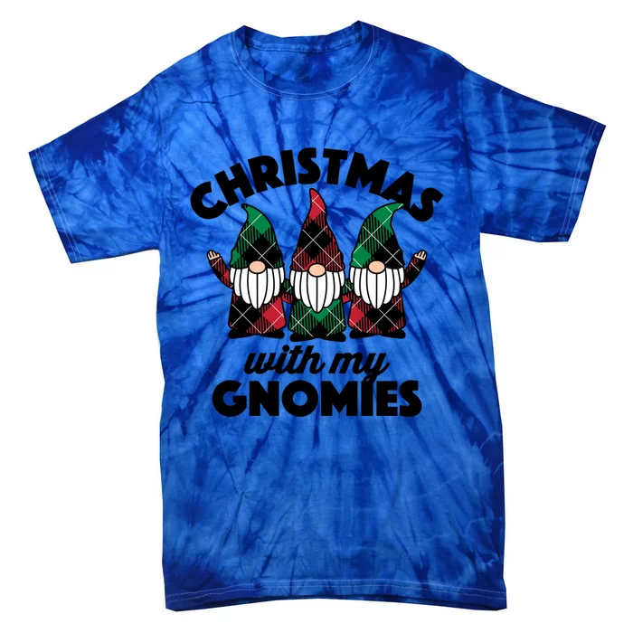 Christmas With My Gnomies Great Gift Tie-Dye T-Shirt