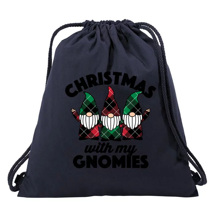 Christmas With My Gnomies Great Gift Drawstring Bag