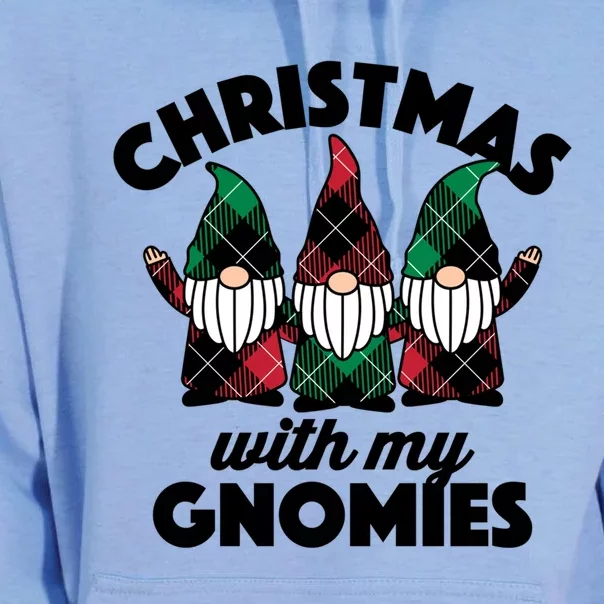 Christmas With My Gnomies Great Gift Unisex Surf Hoodie