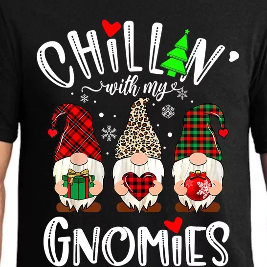 Chillin With My Gnomies Christmas Gnome Family Matching Xmas Meaningful Gift Pajama Set