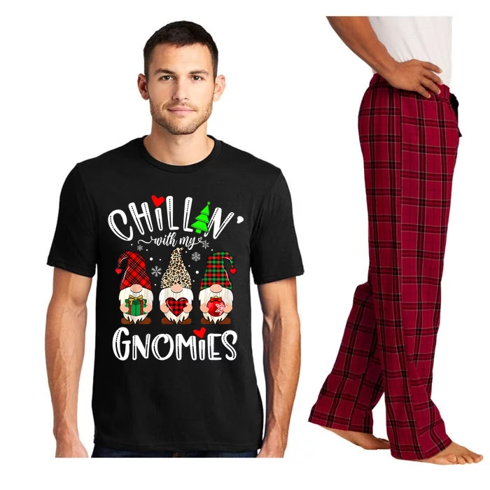 Chillin With My Gnomies Christmas Gnome Family Matching Xmas Meaningful Gift Pajama Set