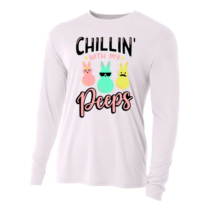 Chillin With My Peeps Spring Cooling Performance Long Sleeve Crew