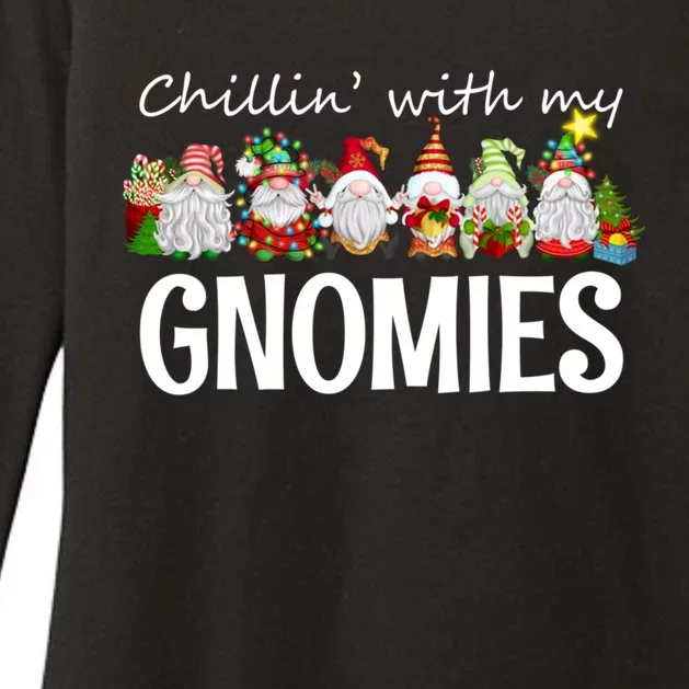 Chillin With My Gnomies Christmas Great Gift Womens CVC Long Sleeve Shirt