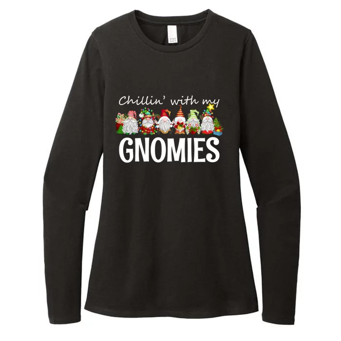 Chillin With My Gnomies Christmas Great Gift Womens CVC Long Sleeve Shirt