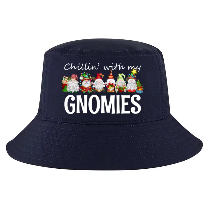 Chillin With My Gnomies Christmas Great Gift Cool Comfort Performance Bucket Hat