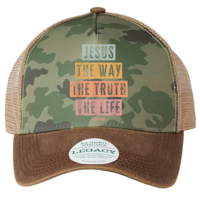 Christian Women Men Jesus The Way Truth Life Legacy Tie Dye Trucker Hat