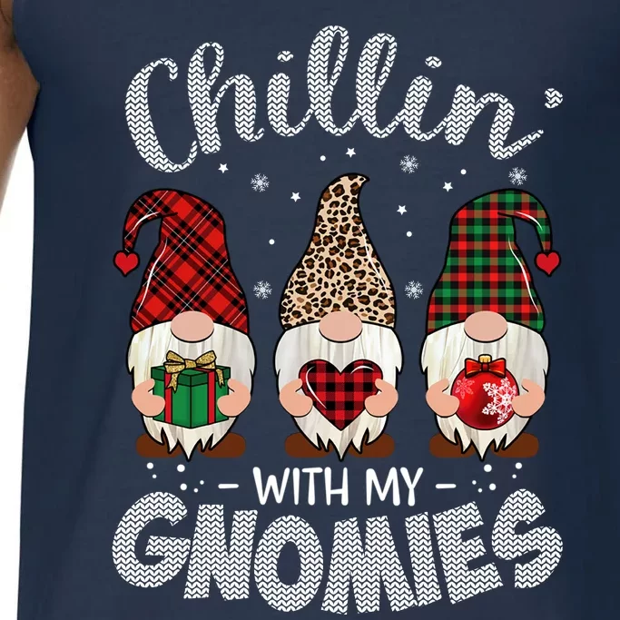 Chillin With My Gnomie Leopard Women Christmas Comfort Colors® Tank Top