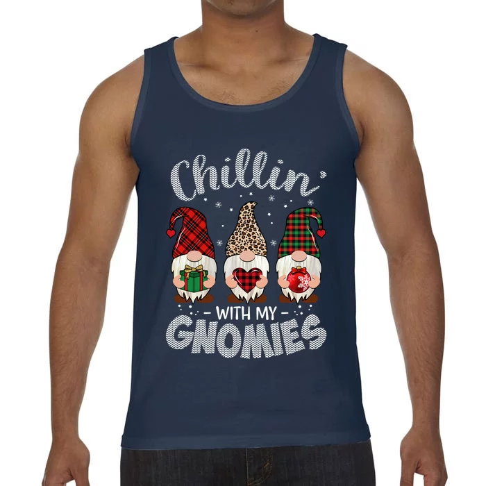 Chillin With My Gnomie Leopard Women Christmas Comfort Colors® Tank Top