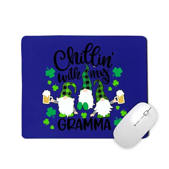 Chillin With My Gramma St Patricks Day Gnomes Garden Gnome Mousepad