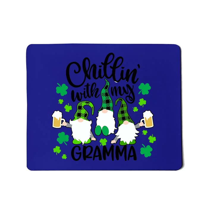 Chillin With My Gramma St Patricks Day Gnomes Garden Gnome Mousepad