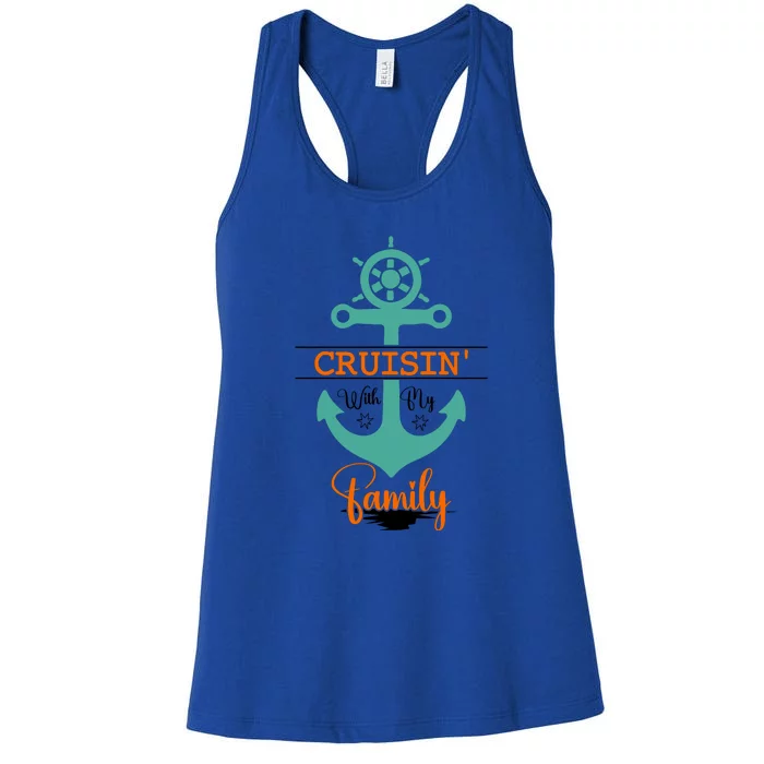 Cruisin With My Family Vacation Squad Gift Women's Racerback Tank