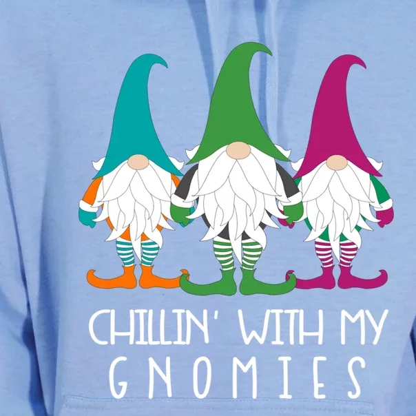 Chillin With My Gnomies Garden Gnome Christmas Lawn Care Meaningful Gift Unisex Surf Hoodie