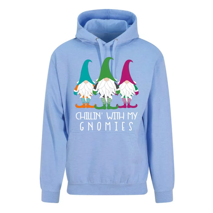 Chillin With My Gnomies Garden Gnome Christmas Lawn Care Meaningful Gift Unisex Surf Hoodie