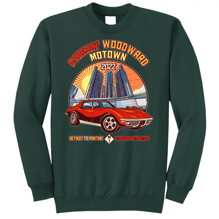 Cruisin Woodward Motown Detroit To Pontiac A Michigan Tradition Tall Sweatshirt