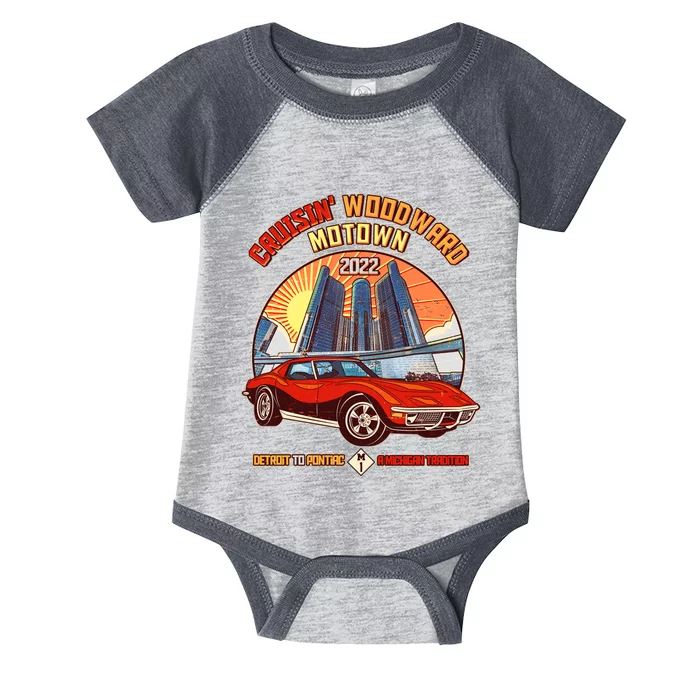 Cruisin Woodward Motown Detroit To Pontiac A Michigan Tradition Infant Baby Jersey Bodysuit