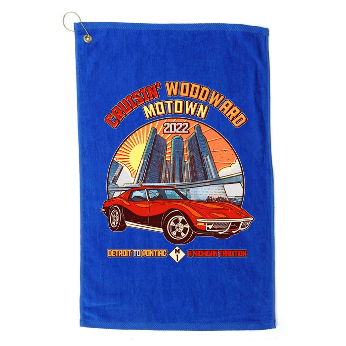 Cruisin Woodward Motown Detroit To Pontiac A Michigan Tradition Platinum Collection Golf Towel