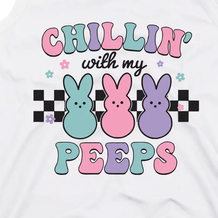 Chillin With My Peeps Easter Bunny Tank Top