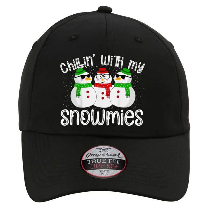 Chillin With My Snowmies Funny Cute Christmas Snowmen The Original Performance Cap