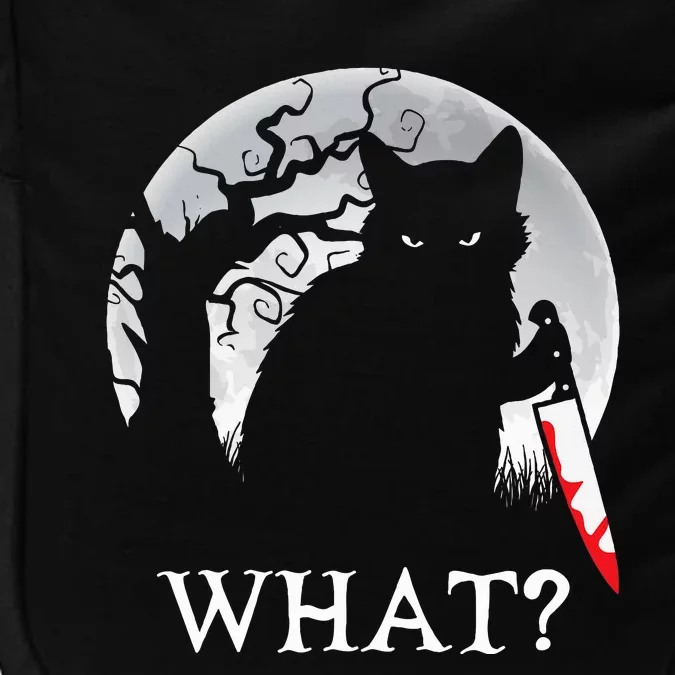 Cat What Murderous Black Cat With Knife Halloween Costume Impact Tech Backpack