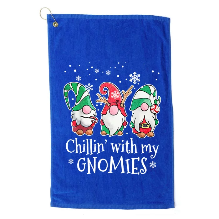 Chillin With My Gnomies Gift Platinum Collection Golf Towel