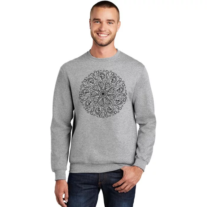 Curse Word Mandala Tall Sweatshirt