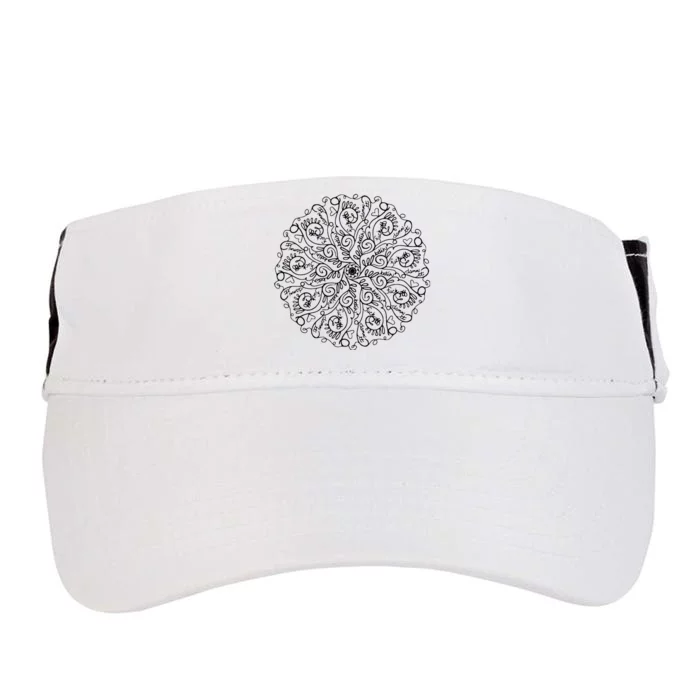 Curse Word Mandala Adult Drive Performance Visor