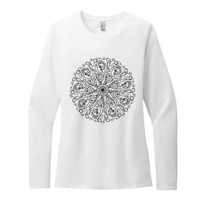 Curse Word Mandala Womens CVC Long Sleeve Shirt