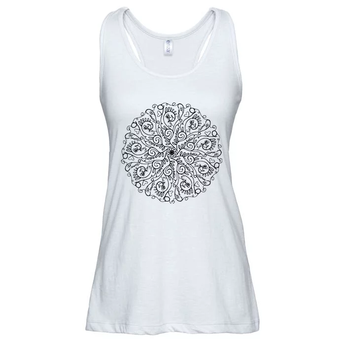 Curse Word Mandala Ladies Essential Flowy Tank