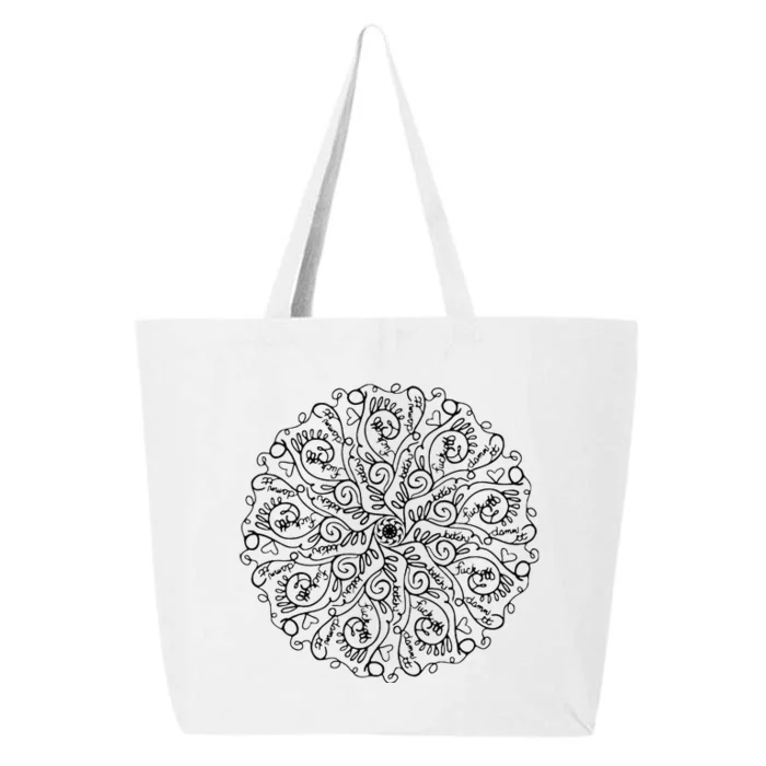 Curse Word Mandala 25L Jumbo Tote