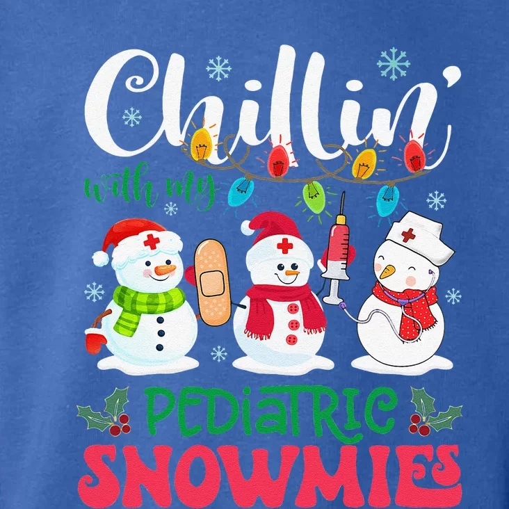 Chillin With My Pediatric Snowmies Nurse Light Christmas Toddler Hoodie