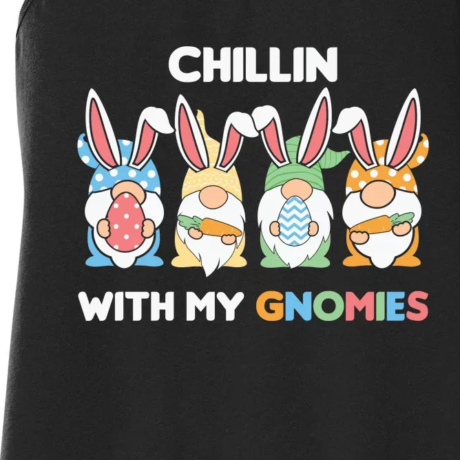 Chillin With My Gnomies Easter Gnome Women's Racerback Tank