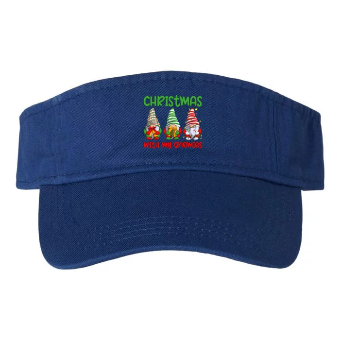 Christmas With My Gnomies Family Matching Xmas Squad Gift Valucap Bio-Washed Visor