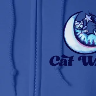 Cat Witch Moon Artwork Cat Moon Luna Cool Gift Full Zip Hoodie