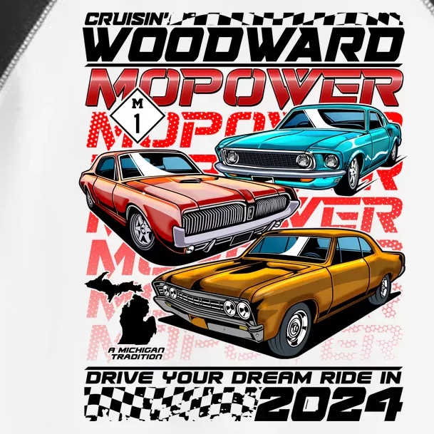 Cruisin Woodward Mopower Drive Your Dream Ride In 2024 Toddler Fine Jersey T-Shirt