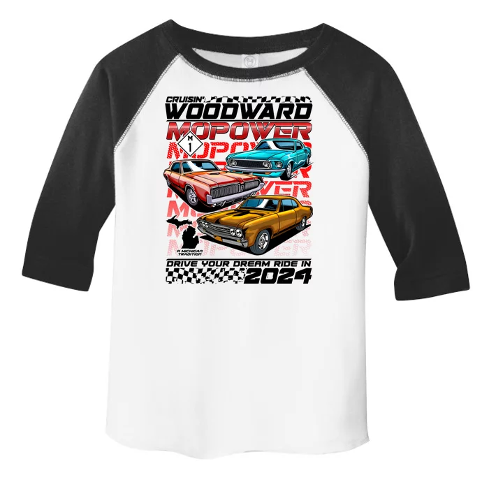 Cruisin Woodward Mopower Drive Your Dream Ride In 2024 Toddler Fine Jersey T-Shirt