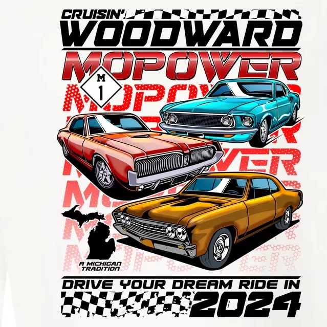 Cruisin Woodward Mopower Drive Your Dream Ride In 2024 Cropped Pullover Crew