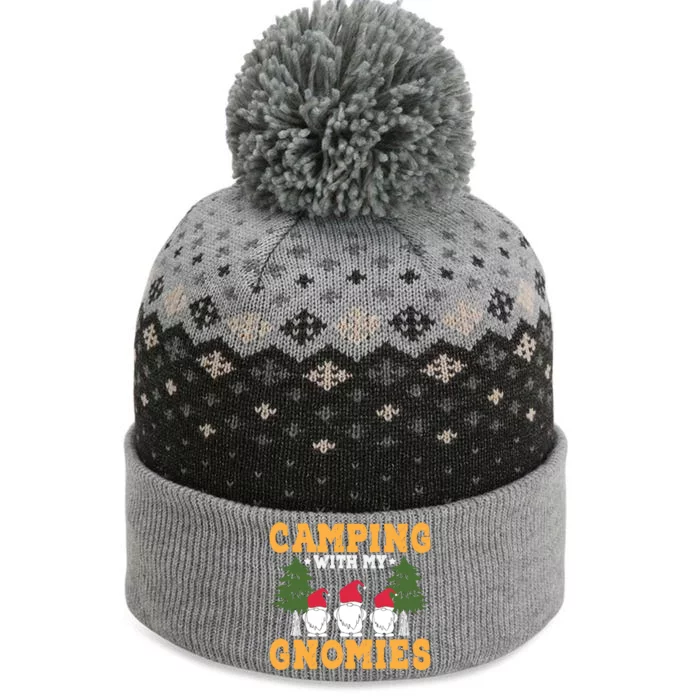 Camping With My Gnomies T The Baniff Cuffed Pom Beanie