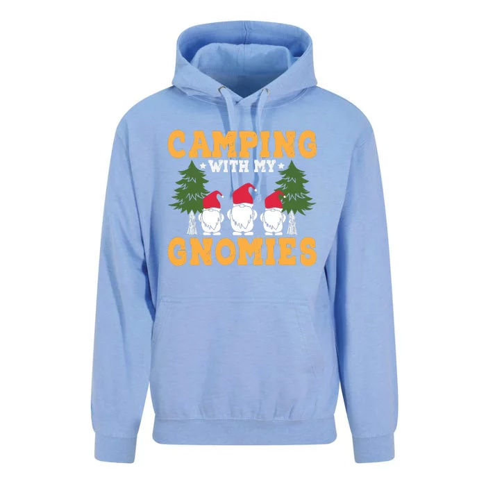 Camping With My Gnomies T Unisex Surf Hoodie