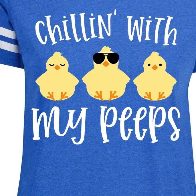 Chillin With My Peeps Cute Enza Ladies Jersey Football T-Shirt