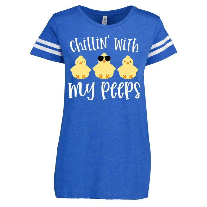 Chillin With My Peeps Cute Enza Ladies Jersey Football T-Shirt