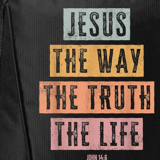 Christian Women Men Jesus The Way Truth Life City Backpack