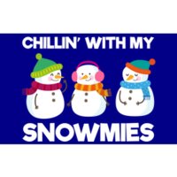 Chillin' With My Snowmies Gift Bumper Sticker