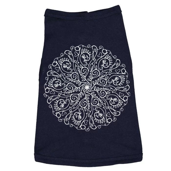 Curse Word Mandala Graphic Doggie Tank