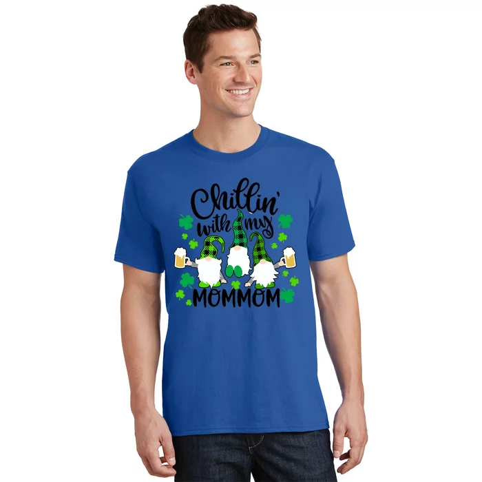 Chillin With My Mommom St Patricks Day Gnomes Garden Gnome T-Shirt