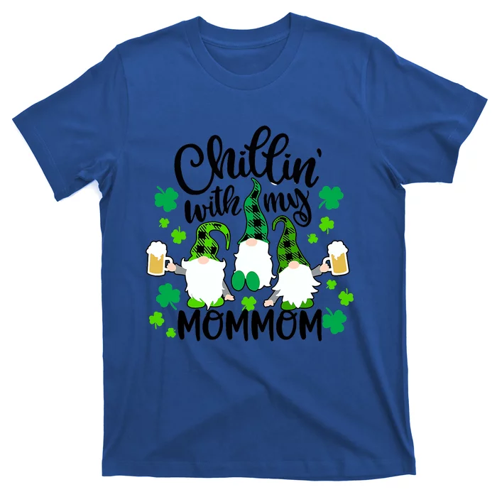 Chillin With My Mommom St Patricks Day Gnomes Garden Gnome T-Shirt