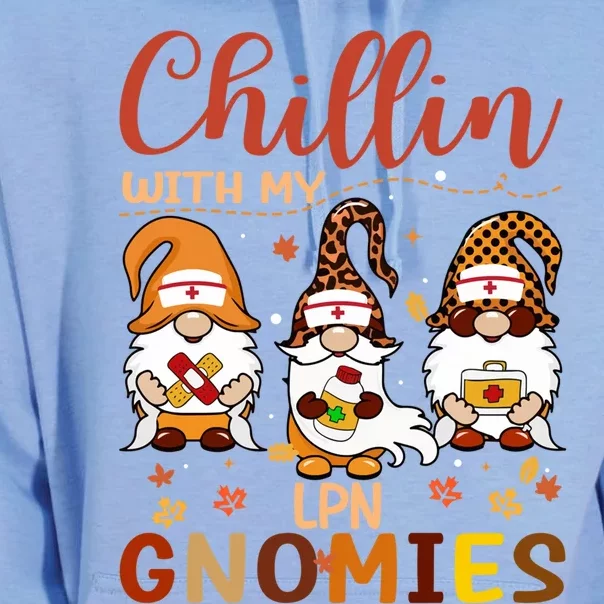 Chillin With My Lpn Nurse Gnomies Happy Thanksgiving Gift Unisex Surf Hoodie