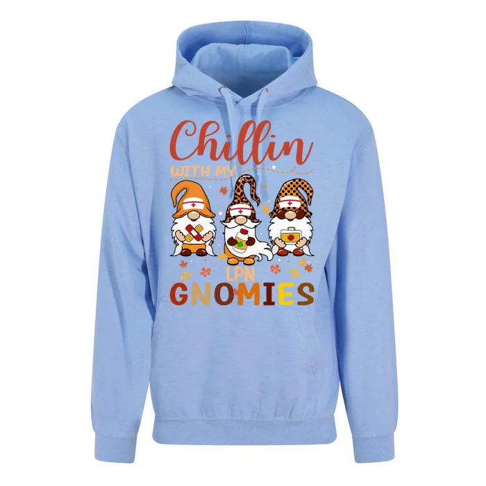 Chillin With My Lpn Nurse Gnomies Happy Thanksgiving Gift Unisex Surf Hoodie