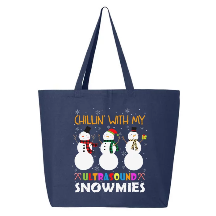 Chillin With My Ultrasound Tech Snowmies Technicians Xmas 25L Jumbo Tote