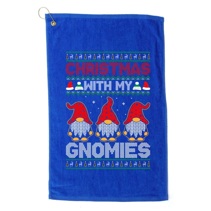 Christmas With My Gnomies Gift Platinum Collection Golf Towel