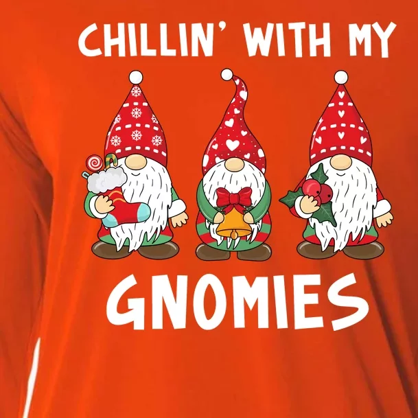 Chillin With My Gnomies Christmas Holiday Cooling Performance Long Sleeve Crew